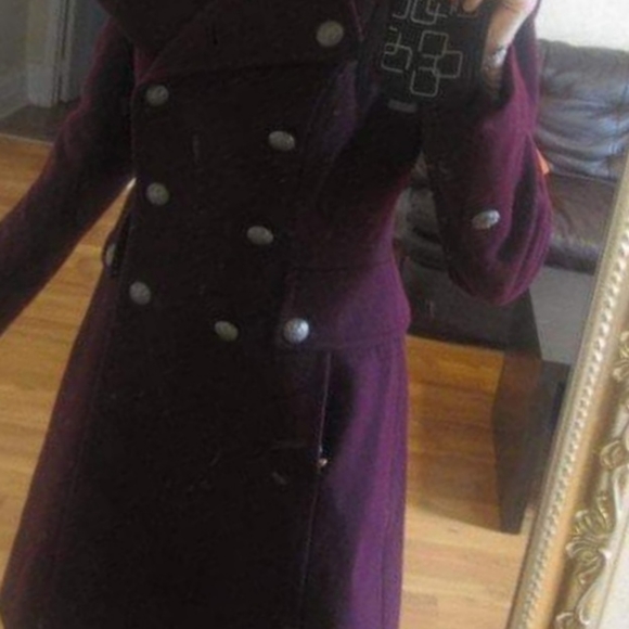 SteamPunk style Plum colored jacket sz 0/XS - Picture 5 of 6